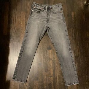 Black/ Grey Levi’s 501 Skinny, 27